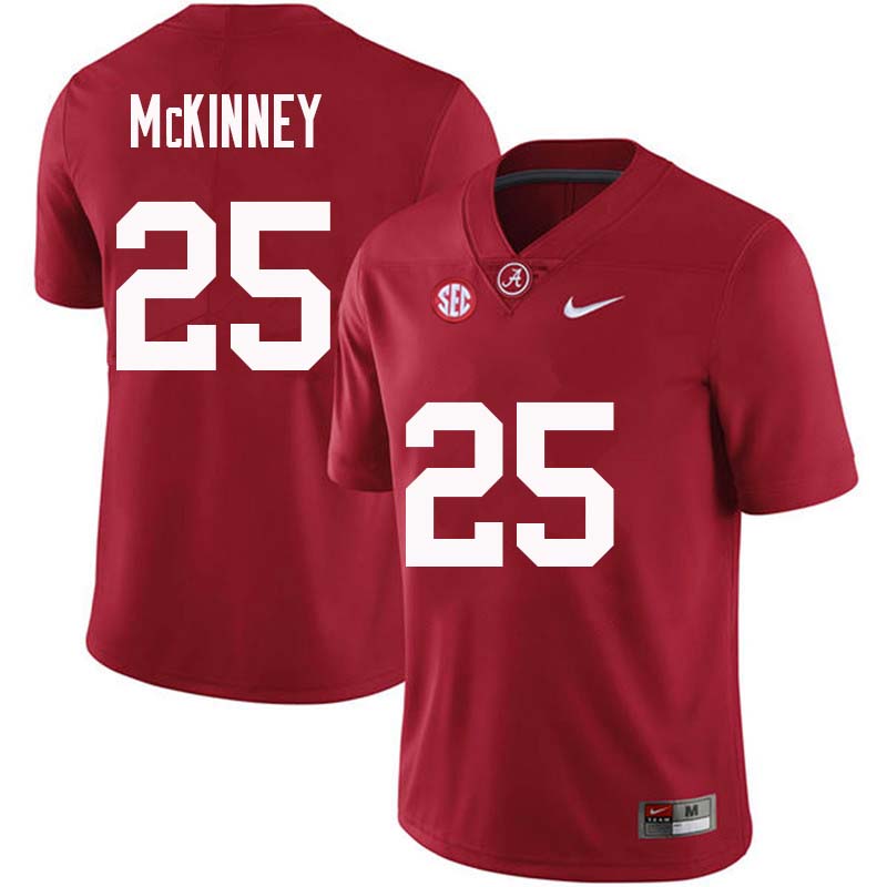 Men #25 Xavier McKinney Alabama Crimson Tide College Football Jerseys Sale-Crimson